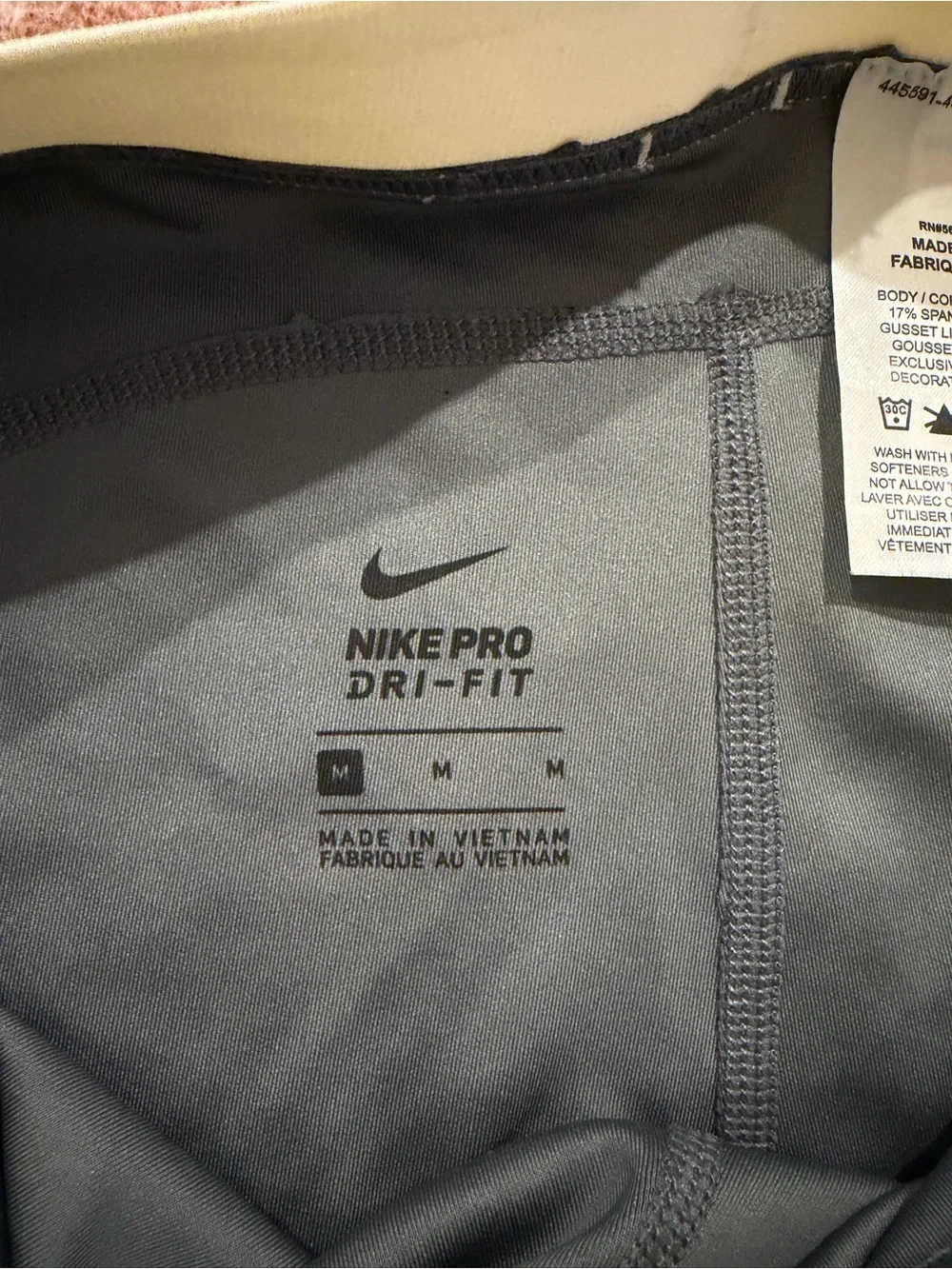 Nike Black and Gray Zebra Print Kids Athletic Shorts